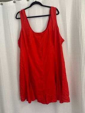 Old Navy plus size flirty red dress size 3X nwt